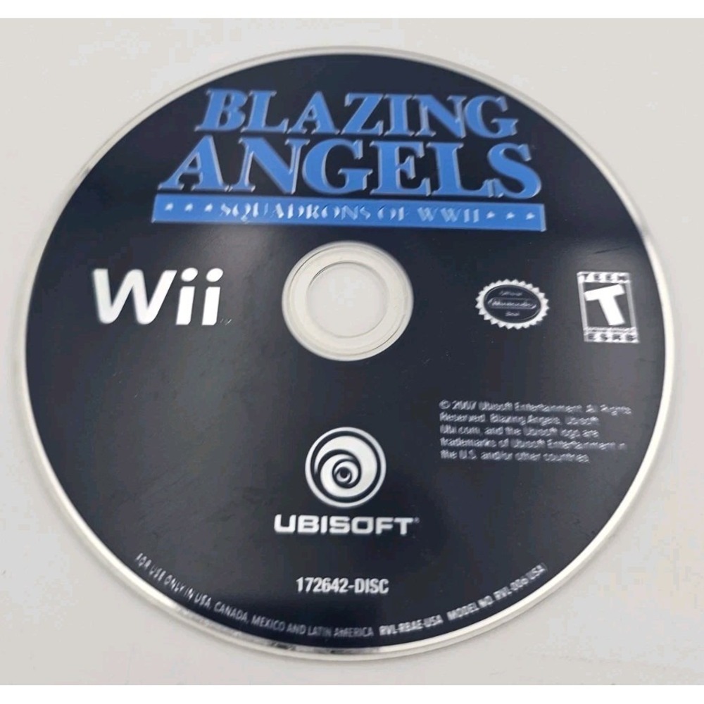 Blazing Angels Squadrons of WWII Nintendo Wii 2007 Ubisoft Disc Only NTSC-U/C